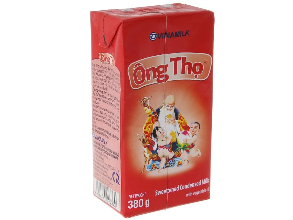 Vinamilk sữa đặc ông thọ hộp đỏ 380g·