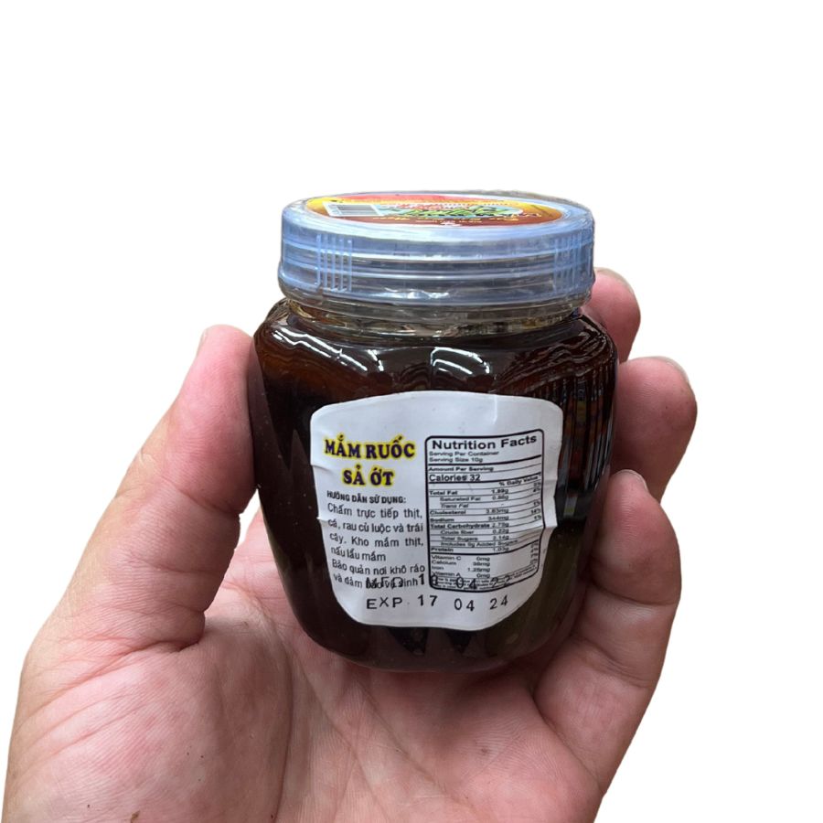 bảo ngọc mắm ruốc sả ớt 200g - 香茅辣椒蝦醬