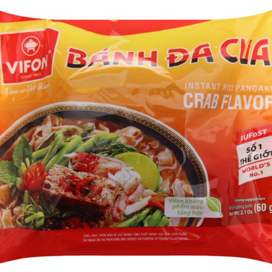 Vifon bánh đa cua 60g - 蟹肉風味河粉