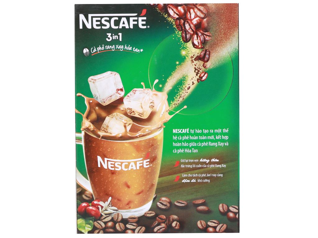 Nescafe cà phê 3in1 đậm vị cà phê hộp xanh 340g - 越南咖啡 3in1