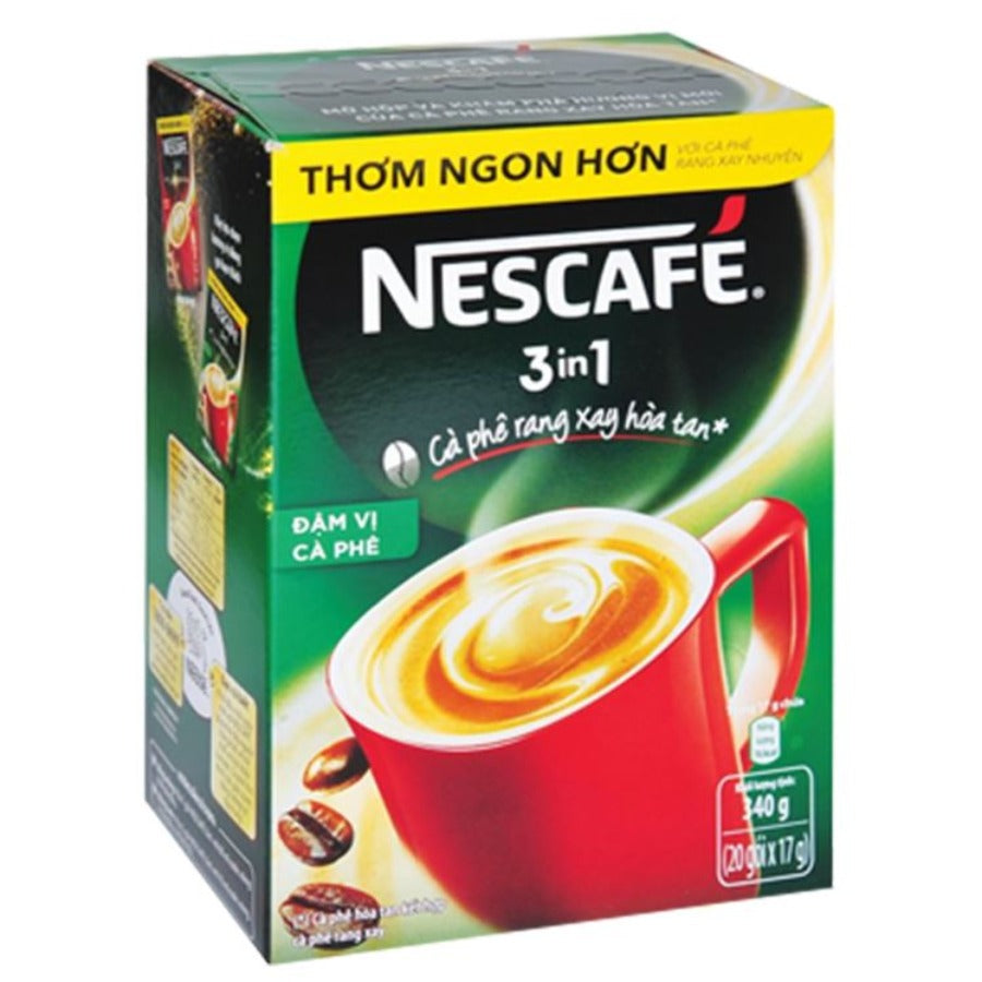 Nescafe cà phê 3in1 đậm vị cà phê hộp xanh 340g - 越南咖啡 3in1