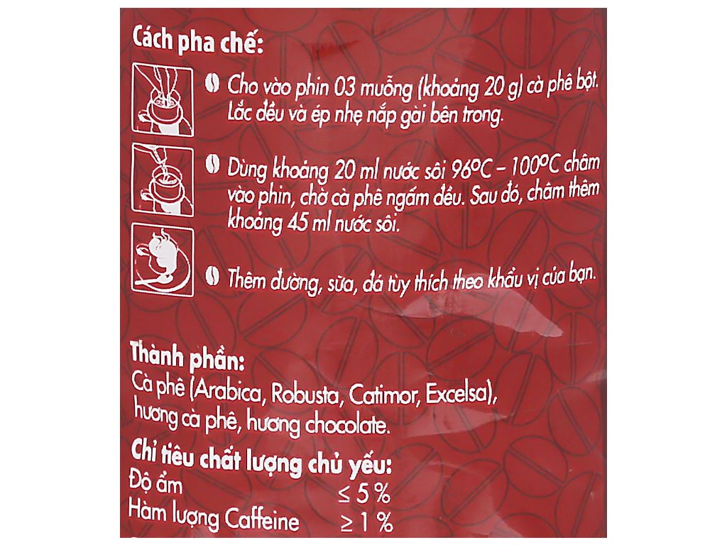 Trung Nguyên cà phê phin chữ I 500g - 中原濾泡咖啡粉Ｉ號