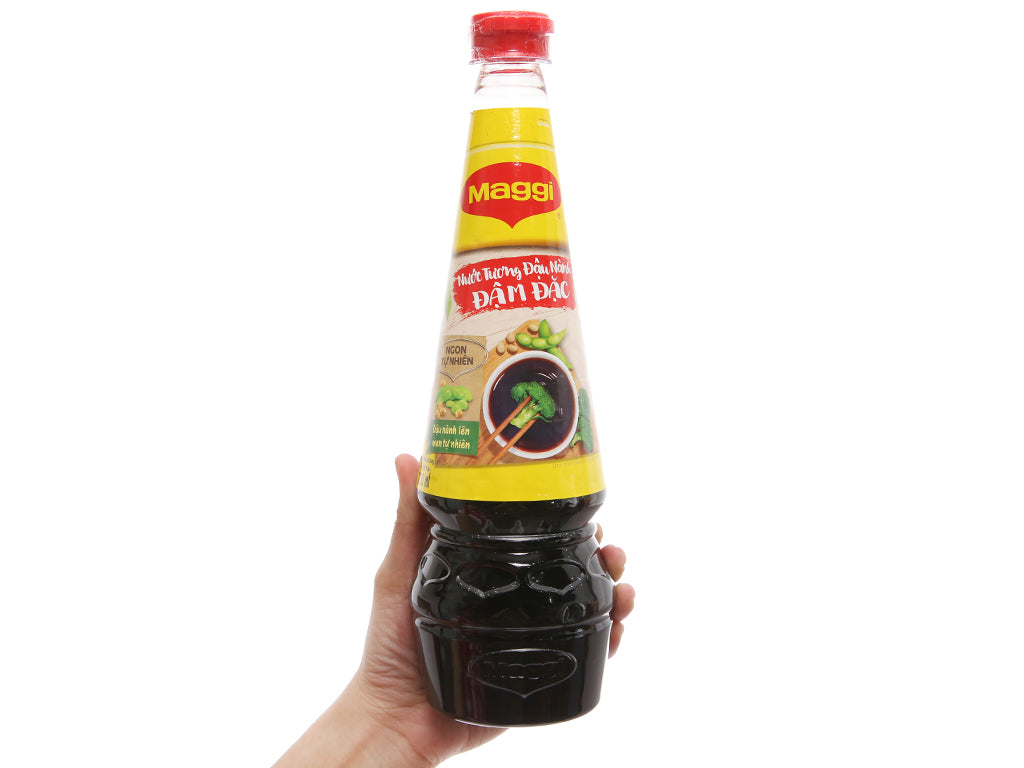 Maggi nước tương đậu nành đậm đặc (nắp đỏ) 700ml - 美吉調味液