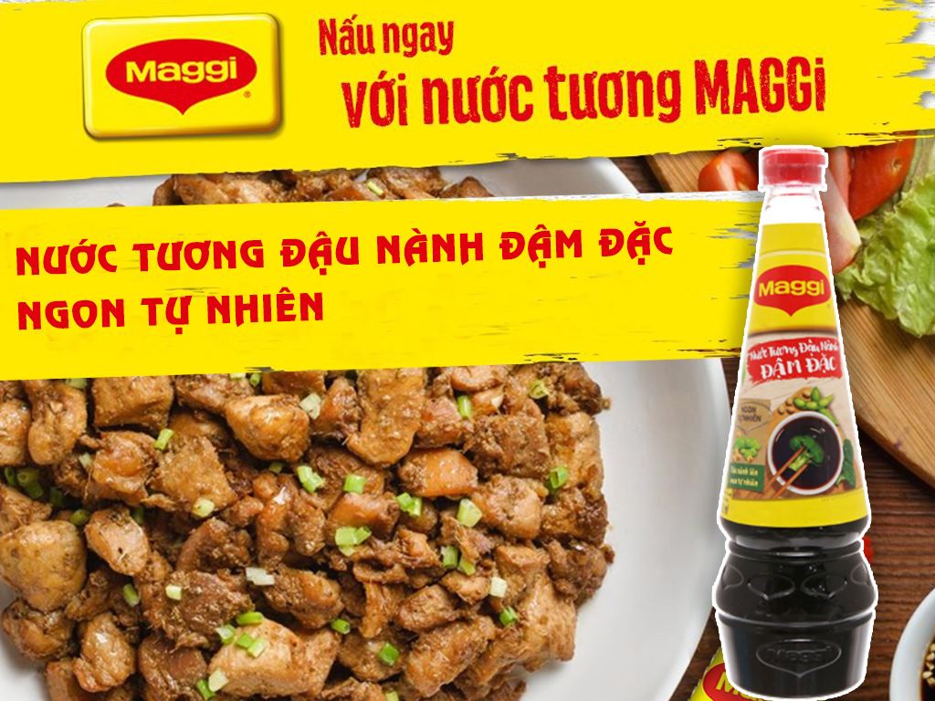 Maggi nước tương đậu nành đậm đặc (nắp đỏ) 700ml - 美吉調味液