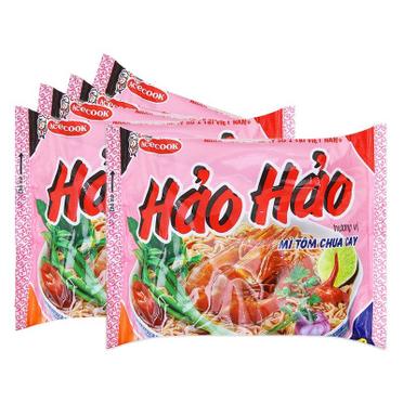 Acecook mì tôm Hảo Hảo chua cay 77g - 越南好好酸辣蝦味麵