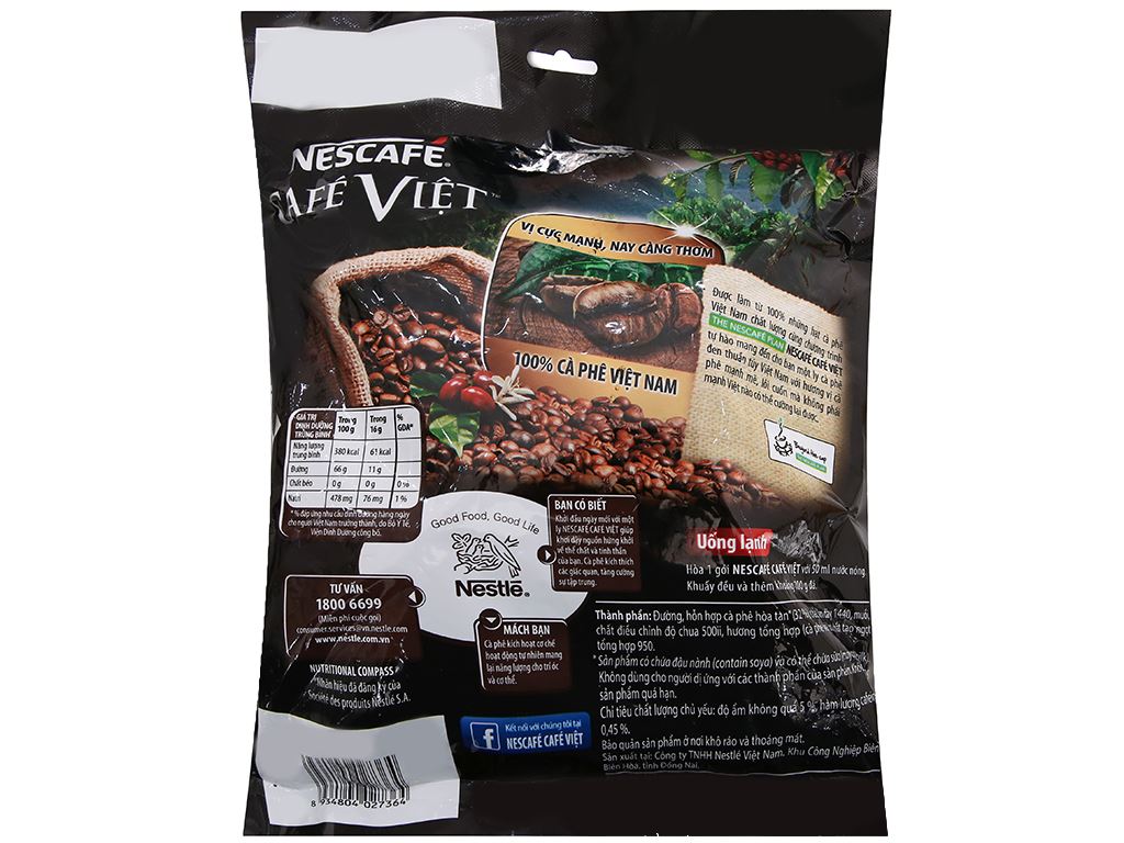 Nescafe cà phê Việt cà phê đen đá 560g - 越南咖啡 2in1