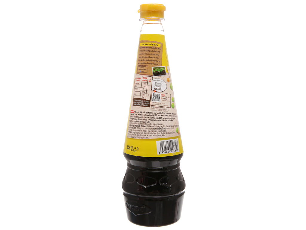 Maggi nước tương đậu nành thanh dịu (nắp vàng) 700ml - 美吉調味液