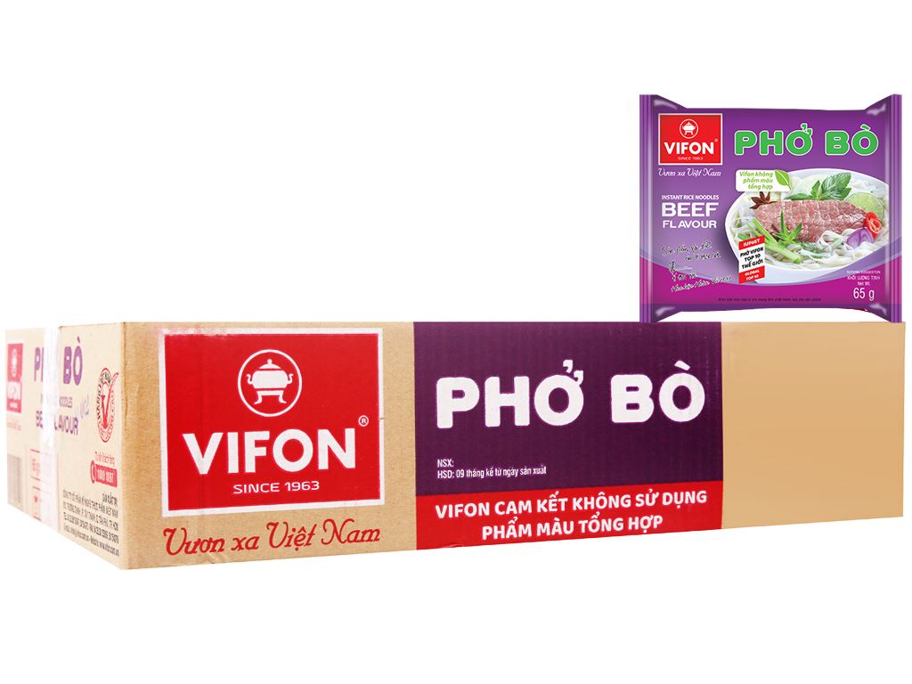 Vifon phở bò 60g - 越南牛肉風味河粉