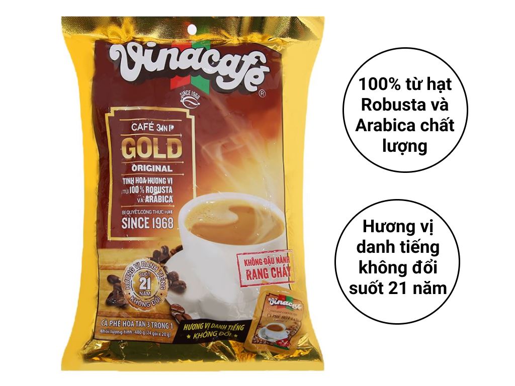 Vinacafe cà phê 3in1 (24 gói) 480g - 越南咖啡 3in1