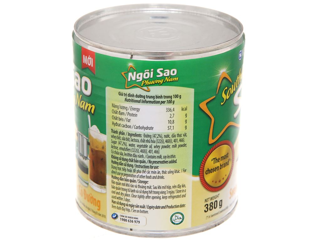 Vinalmilk sữa đặc ngôi sao phương nam 380g - 越南煉乳（煉奶）