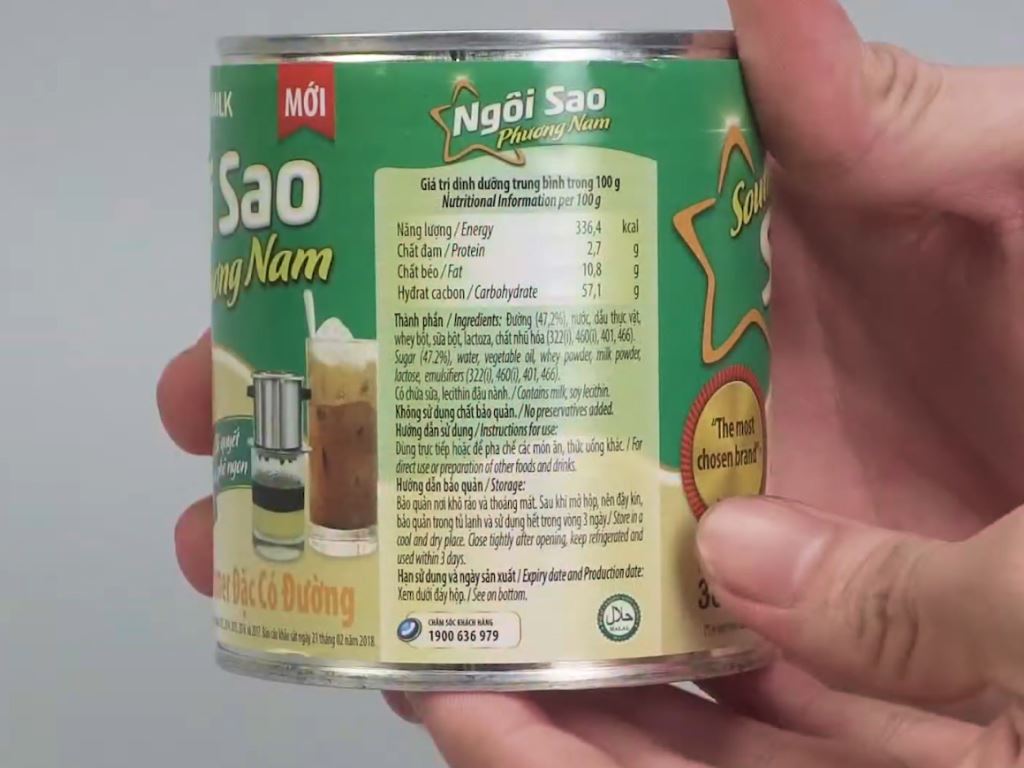 Vinalmilk sữa đặc ngôi sao phương nam 380g - 越南煉乳（煉奶）